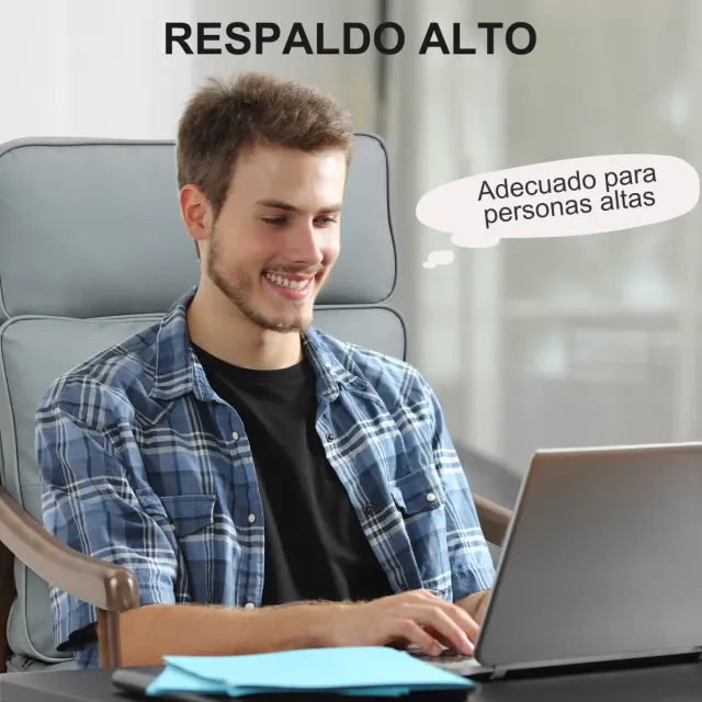 Sillón de salón con marco de madera