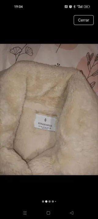 Abrigo Stradivarius Beige Talla M