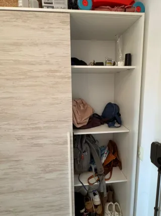 Armario blanco y gris 1,20x2,00m