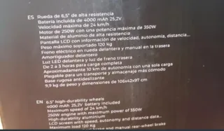 Patinete Eléctrico Leotron Energy