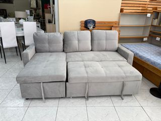Sofá Cama Gris con Arcón Nuevo