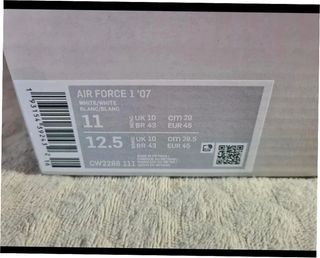 Nike Air Force 1 Low '07 Blancas Talla 45