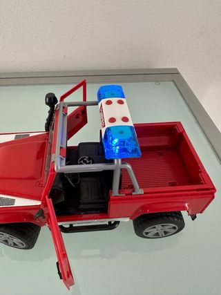 Land Rover Pompieri Bruder Rosso