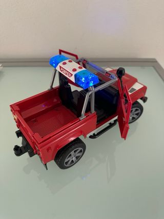 Land Rover Pompieri Bruder Rosso