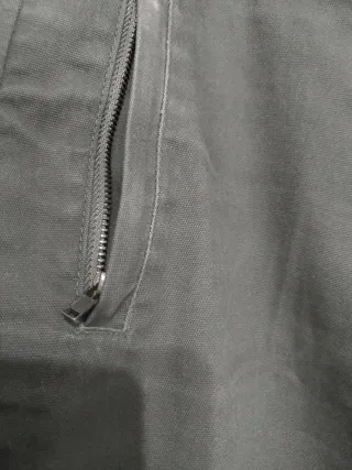 Pantalón mujer Mango verde caqui