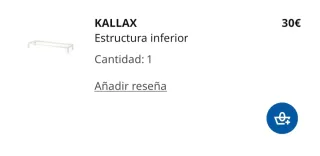 Mueble TV Kallax Ikea Blanco.
