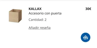 Mueble TV Kallax Ikea Blanco.
