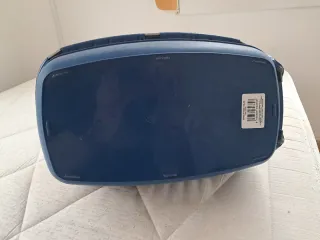 Transportín gato gris y azul,regalo empapadores