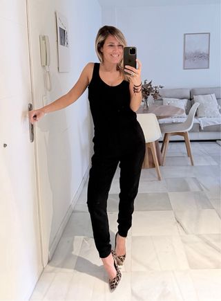 Mono negro Pull&Bear Talla S abertura espalda