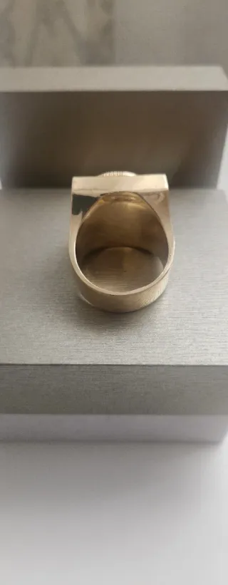 Anillo Oro 18kl con moneda George V. Oro Puro