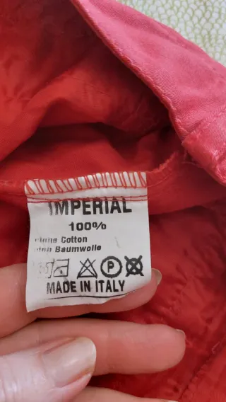 Pantaloni cargo donna rossi