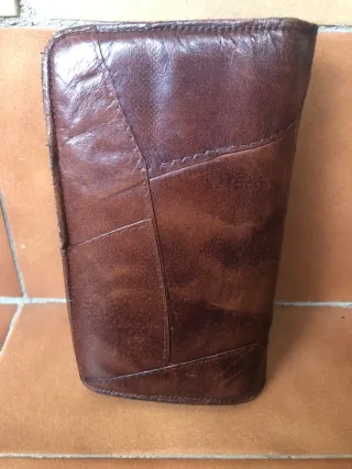 Cartera Billetera Piel R.Monzo Marrón