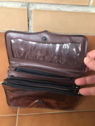 Cartera Billetera Piel R.Monzo Marrón