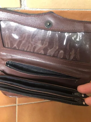 Cartera Billetera Piel R.Monzo Marrón