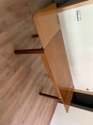 Mesa de comedor extensible madera de 1,60 x 85