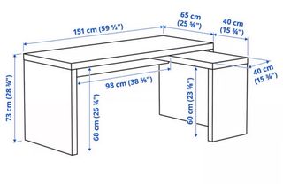 Escritorio Malm Ikea Blanco