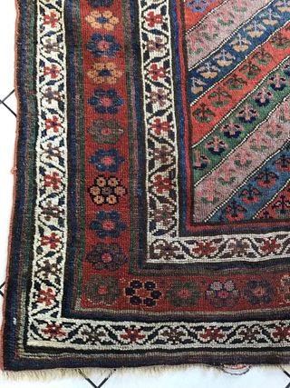 Tappeto antico in lana Kasak primi 900