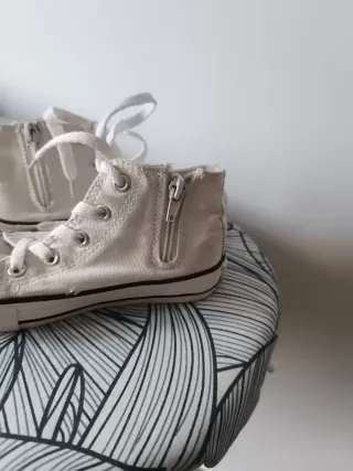 Zapatillas blancas lona niñ@