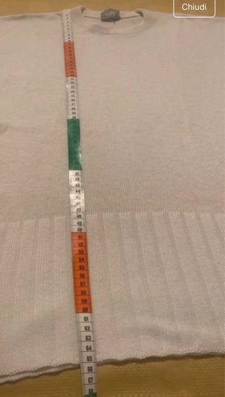 Maglione donna bianco primavera  Egoiste tgXXXL