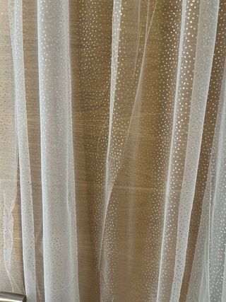 Velo de novia con detalles en purpurina