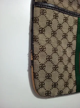 Riñonera Marrón con Rayas