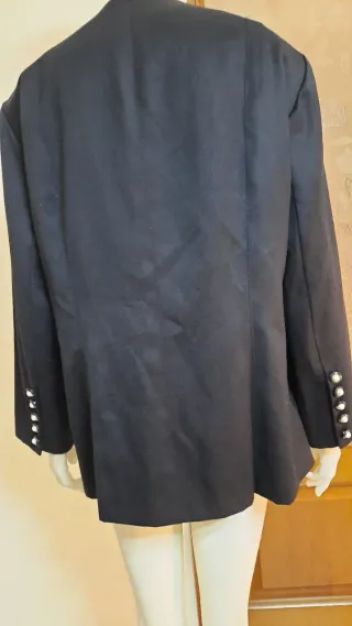 Blazer oversize elegante blu