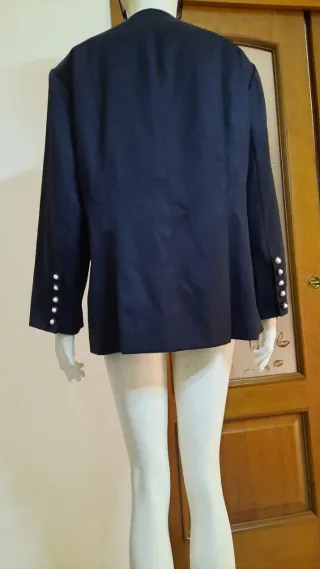 Blazer oversize elegante blu