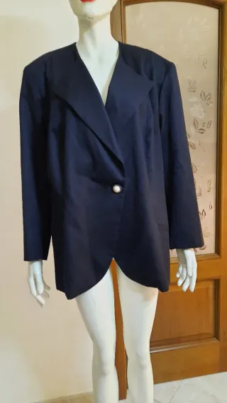 Blazer oversize elegante blu