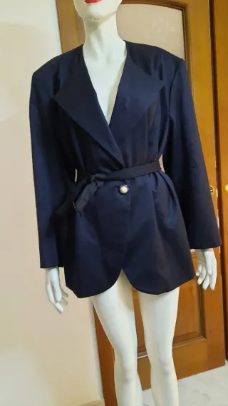 Blazer oversize elegante blu