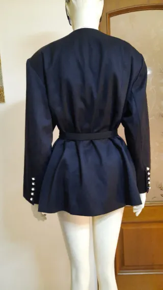 Blazer oversize elegante blu
