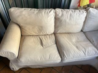Funda y cojines sofá IKEA esquinero