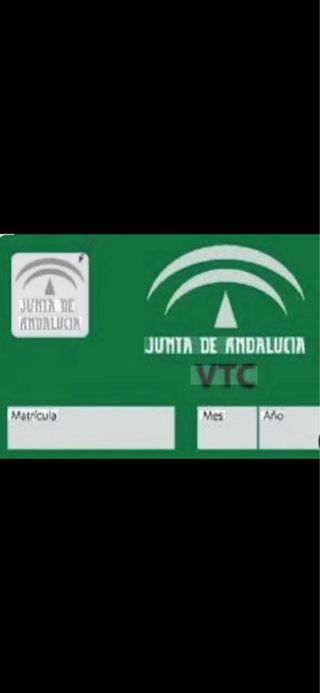 LICENCIA VTC URBANA ANDALUCIA