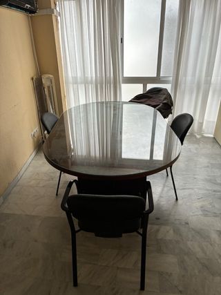 Mueble de oficina madera y mármol