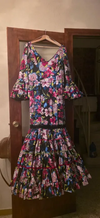 Traje de flamenca estampado floral