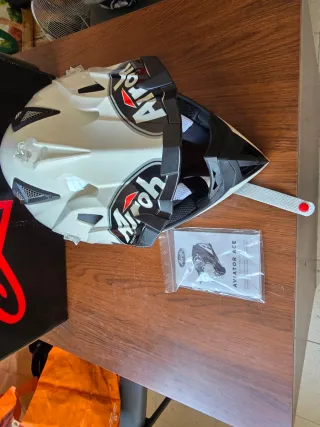 Casco Airoh Aviator Ace Blanco Talla XL