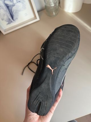 Zapatillas Puma Niña Negras y Rosas