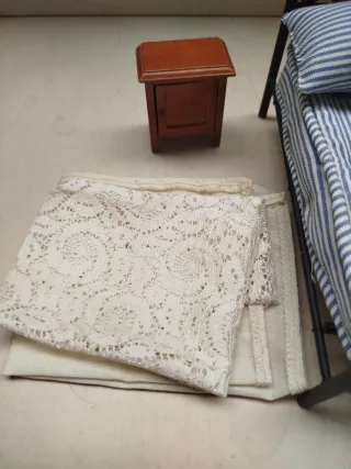 Juego de cama casa de muñecas