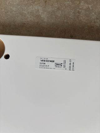 Puerta IKEA VEDDINGE Blanco 60x60 cm