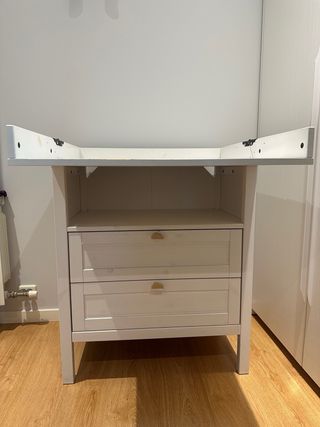 Cómoda cambiador SUNDVIK blanco