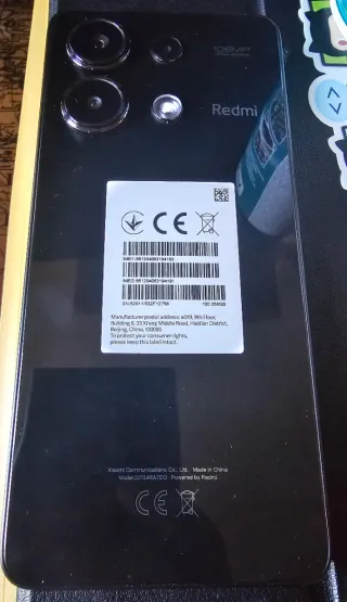 Xiaomi Redmi Note 13 Negro y cargador Hypercharge