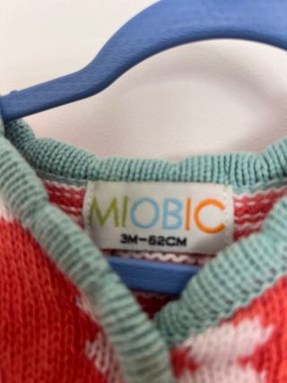 Casaco malha bebé flores 3-6 meses| Miobic