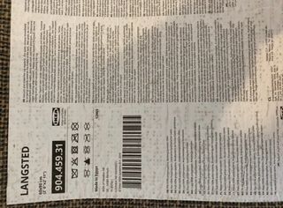 Tappeto ingresso Ikea grigio