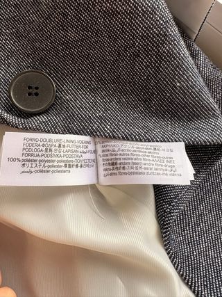 Chaqueta Zara Gris Talla M