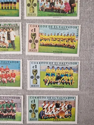 Francobolli Vintage Messico 70 Brasile Campione