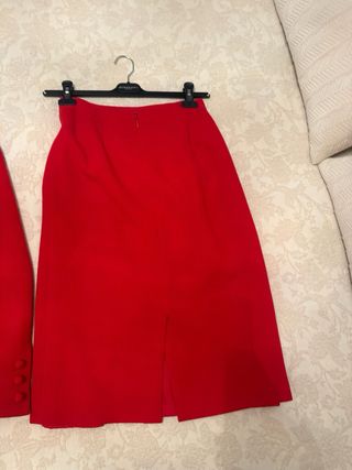 Traje Falda y Chaqueta CAROLINE ROHMER Rojo