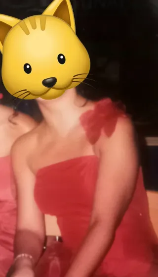 Corpiño y falda de fiesta rojo