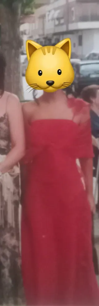 Corpiño y falda de fiesta rojo