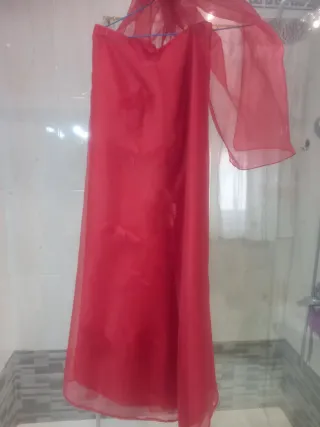 Corpiño y falda de fiesta rojo