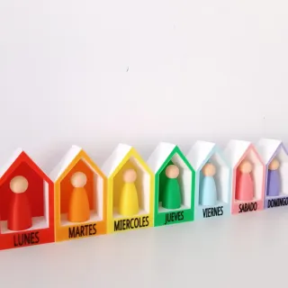 Calendario casitas + muñecos