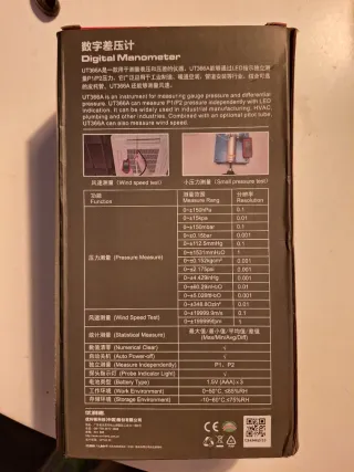 Manómetro Digital UNI-T UT366A